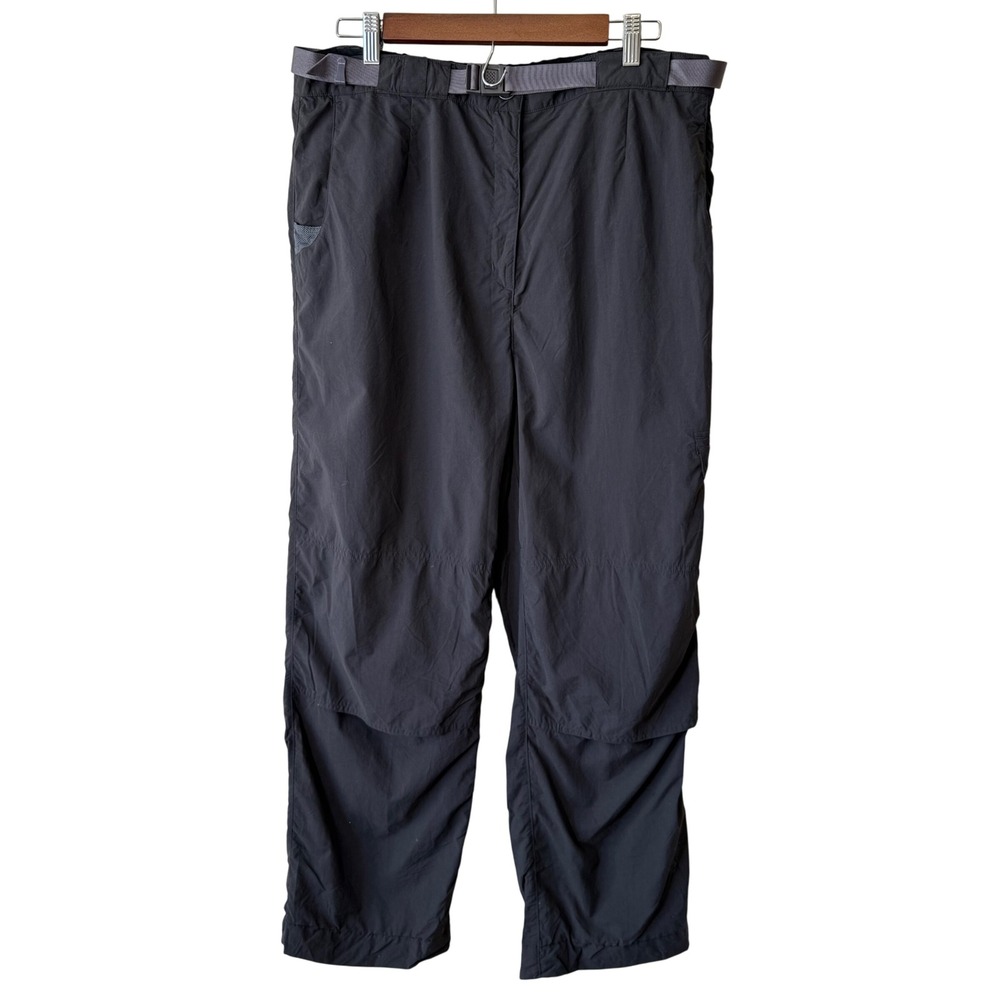 ExOfficio Convertible Hiking Pants Women's L Black Cargo Travel Hiking Gorpcore
